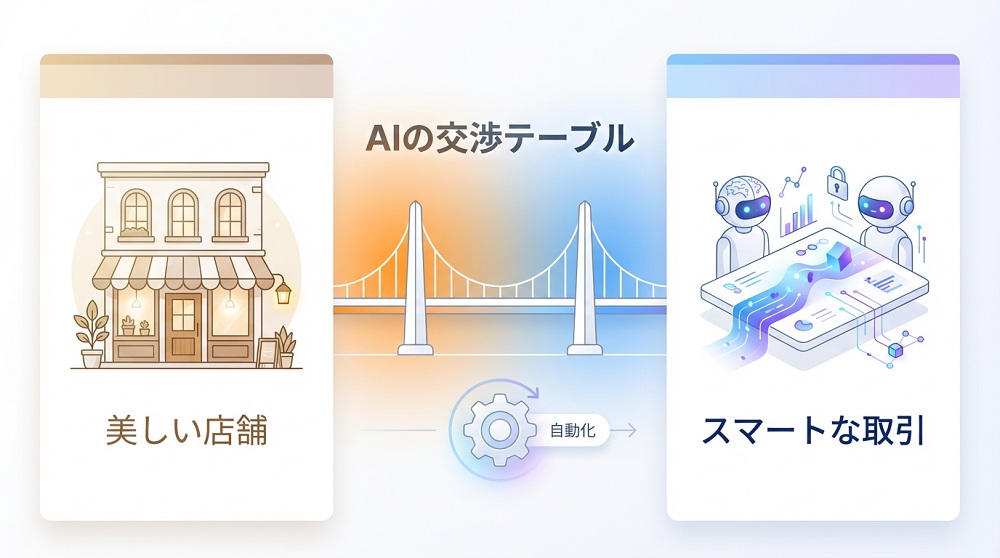 AIの交渉テーブル、ECサイトの見た目の美しさから機械可読性へ