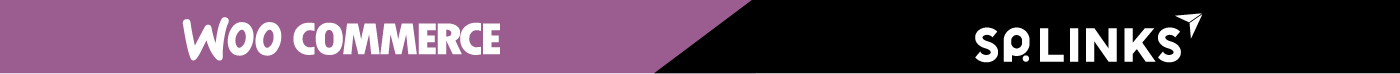 WooCommerceとSP.LINKSのロゴ